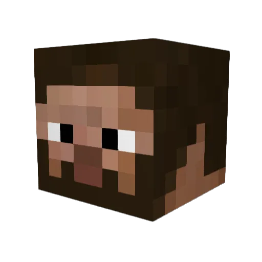 M_a_X__FPS Minecraft avatar head, 3D render
