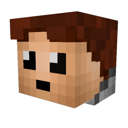 M_a_c_i_e_k Minecraft avatar head, 3D render