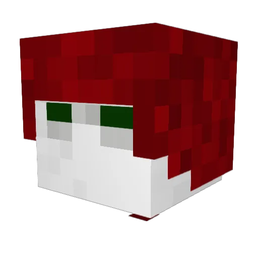 M_and_D2 Minecraft avatar head, 3D render