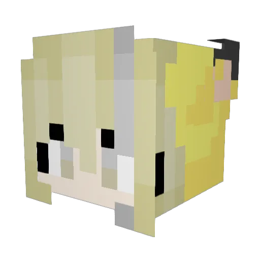 M_aylis Minecraft avatar head, 3D render