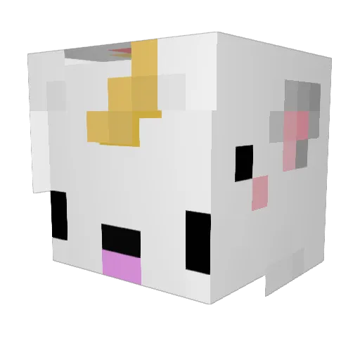 M_chine Minecraft avatar head, 3D render