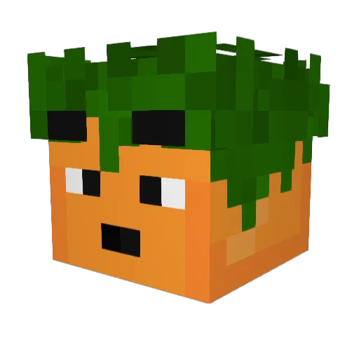M_delux Minecraft avatar head, 3D render