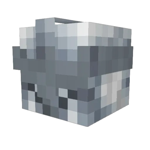 M_hide Minecraft avatar head, 3D render