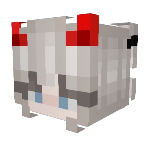 M_mint02 Minecraft avatar head, 3D render