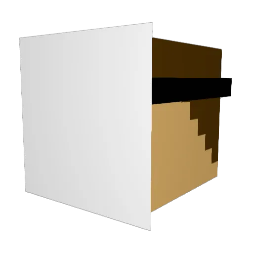 M_night1 Minecraft avatar head, 3D render
