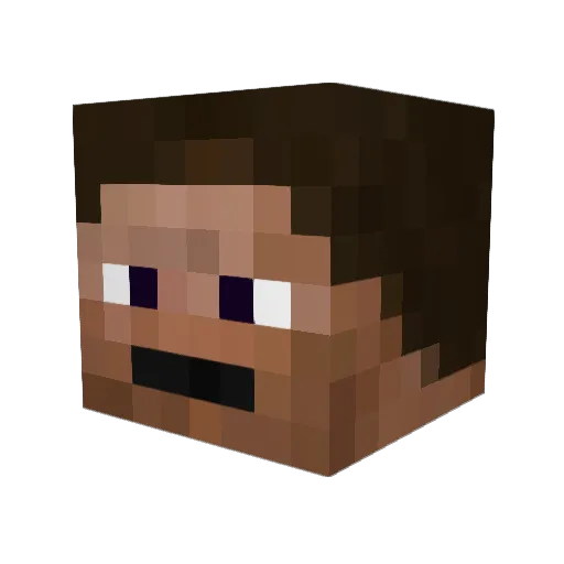 M_rt Minecraft avatar head, 3D render