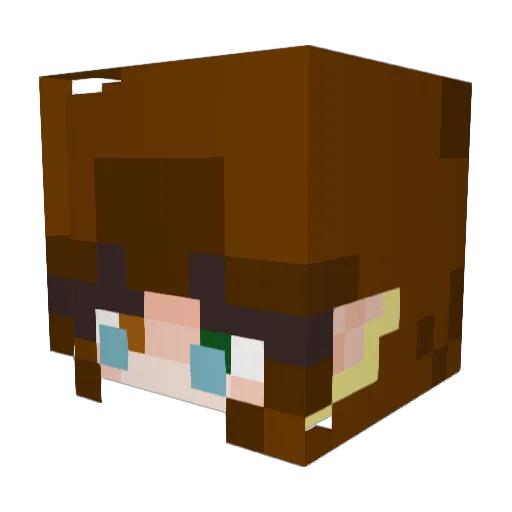 M_the_best Minecraft avatar head, 3D render