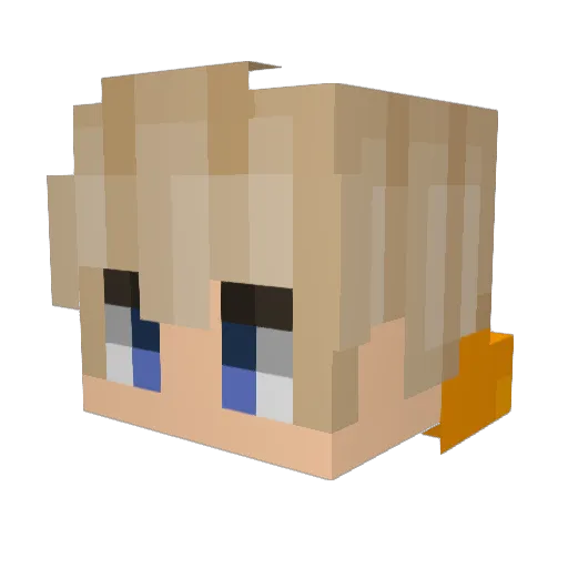 M_thw Minecraft avatar head, 3D render