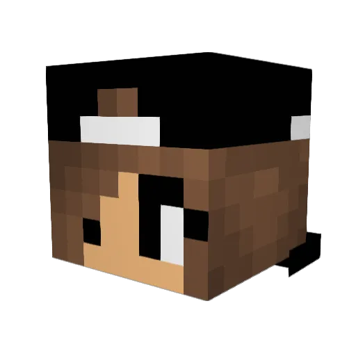 M_vhx Minecraft avatar head, 3D render