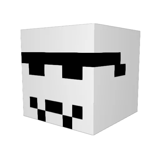 Ma0s96 Minecraft avatar head, 3D render