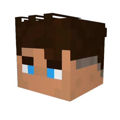 Ma1nHome Minecraft avatar head, 3D render