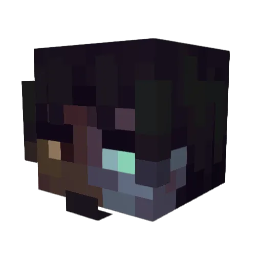 Ma1sonMargiela Minecraft avatar head, 3D render