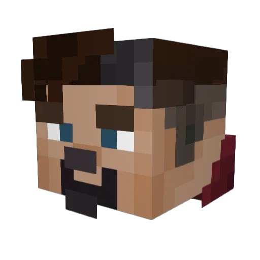 Ma3stix Minecraft avatar head, 3D render