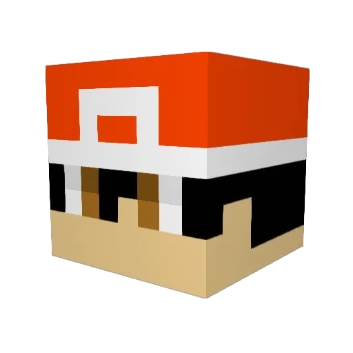 Ma77ox Minecraft avatar head, 3D render