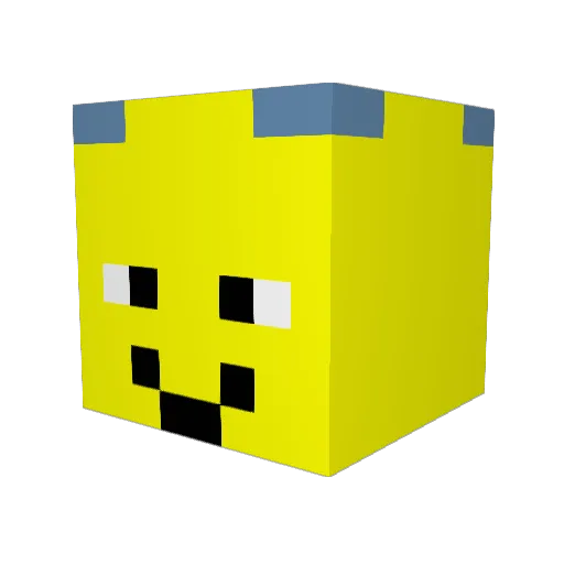 MaC_122 Minecraft avatar head, 3D render
