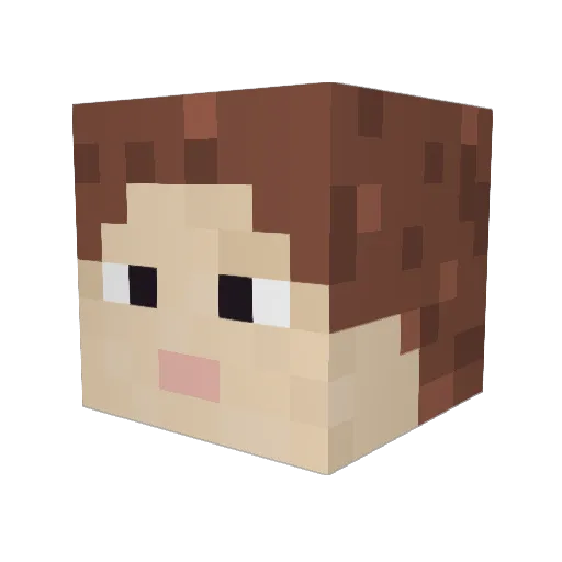 MaChAlSam Minecraft avatar head, 3D render