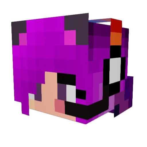 MaDiH2O Minecraft avatar head, 3D render