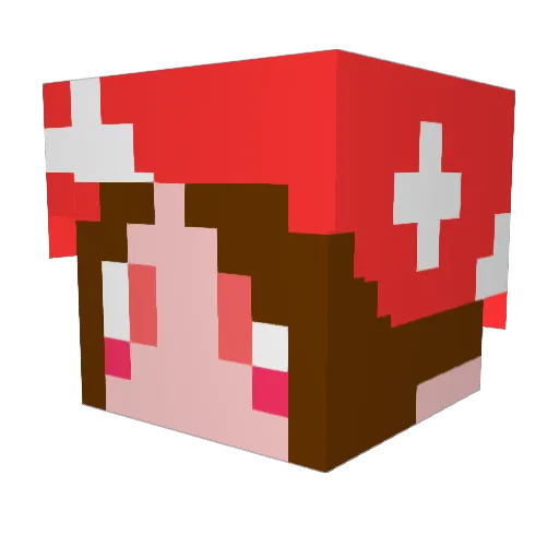 MaDo_GK Minecraft avatar head, 3D render