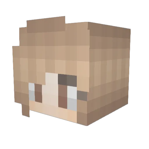 MaDuarte24 Minecraft avatar head, 3D render