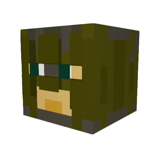 MaEchMi Minecraft avatar head, 3D render