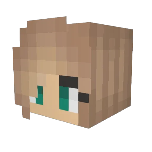 MaGGie93 Minecraft avatar head, 3D render