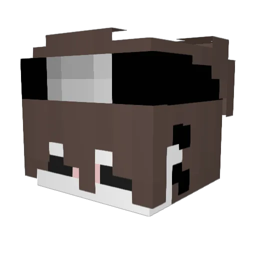 MaHMoDKing_ Minecraft avatar head, 3D render