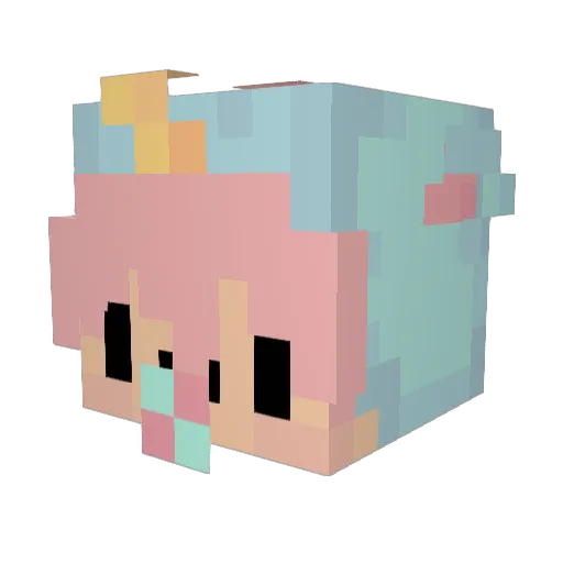 MaHmOuD_17 Minecraft avatar head, 3D render