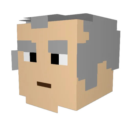 MaJako05 Minecraft avatar head, 3D render