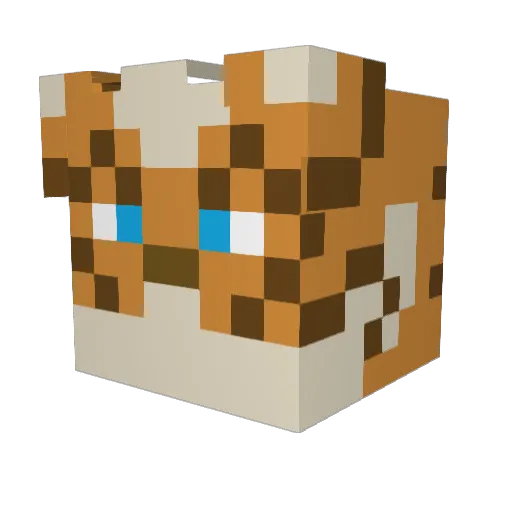MaJi_1021 Minecraft avatar head, 3D render