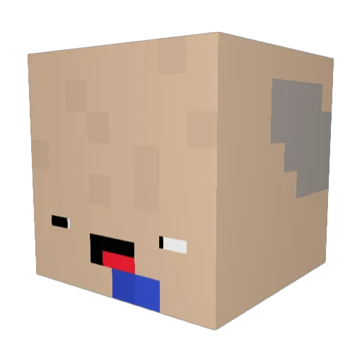 MaLi2019 Minecraft avatar head, 3D render