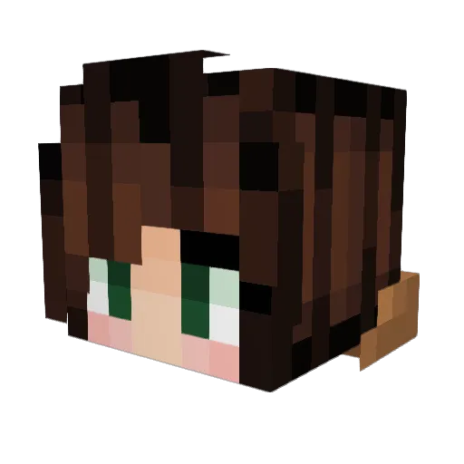 MaLi4 Minecraft avatar head, 3D render