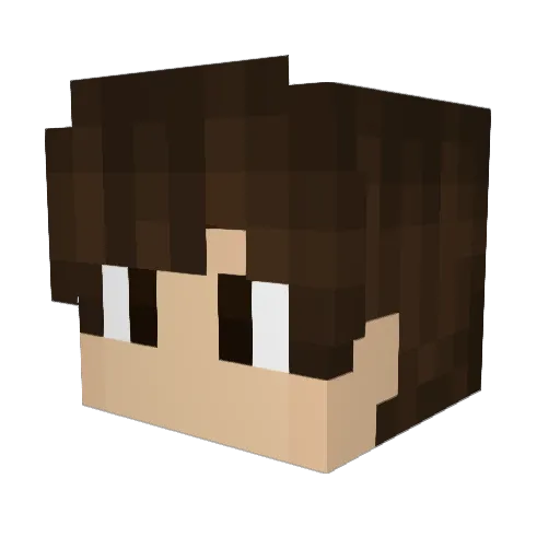 MaLt3r Minecraft avatar head, 3D render