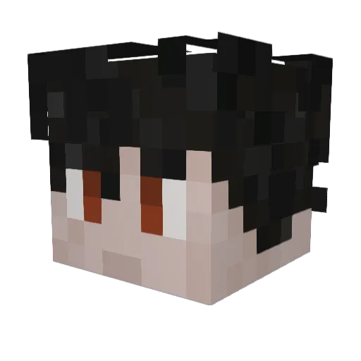 MaMaSs Minecraft avatar head, 3D render