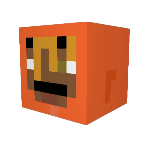 MaMiloxXx Minecraft avatar head, 3D render