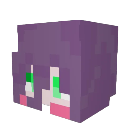 MaNiJiang Minecraft avatar head, 3D render