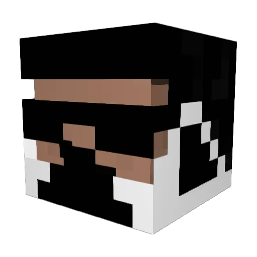 MaQT1403 Minecraft avatar head, 3D render