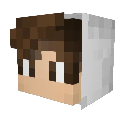 MaQu11 Minecraft avatar head, 3D render