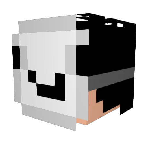 MaRK0L4 Minecraft avatar head, 3D render