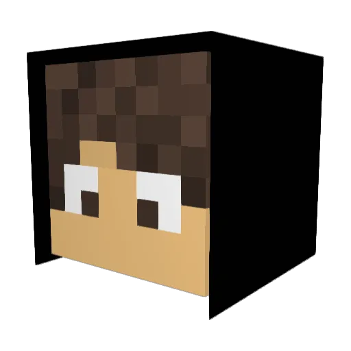 MaRee Minecraft avatar head, 3D render