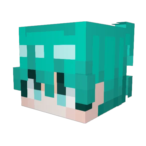 MaRoot00 Minecraft avatar head, 3D render