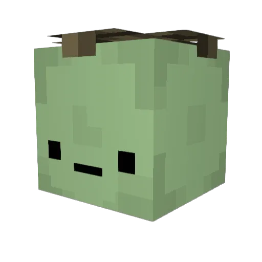 MaRu0320_ Minecraft avatar head, 3D render