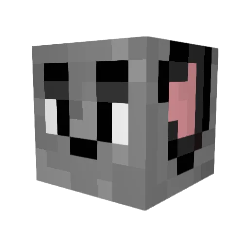 MaRuRu1177 Minecraft avatar head, 3D render