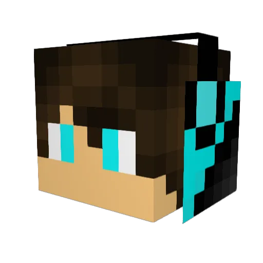 MaRviNx Minecraft avatar head, 3D render