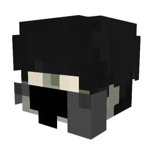 MaSk_Soul Minecraft avatar head, 3D render