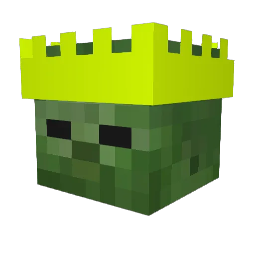 MaSuZomBer Minecraft avatar head, 3D render