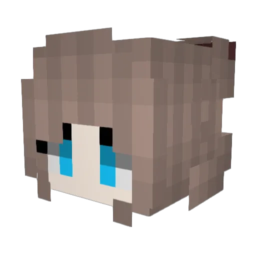 MaSyuH Minecraft avatar head, 3D render