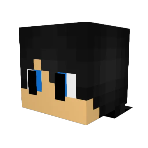 MaTMaT69 Minecraft avatar head, 3D render