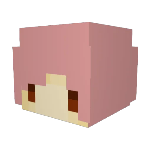MaTTU__ Minecraft avatar head, 3D render