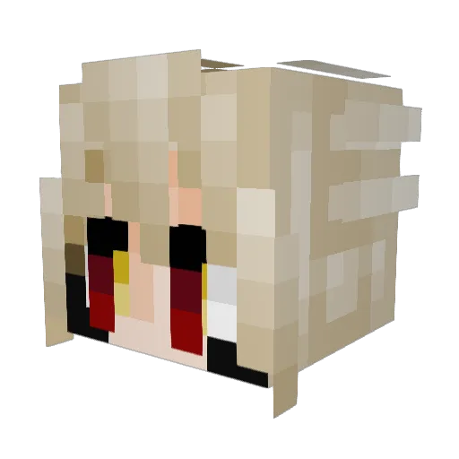 MaTcch Minecraft avatar head, 3D render