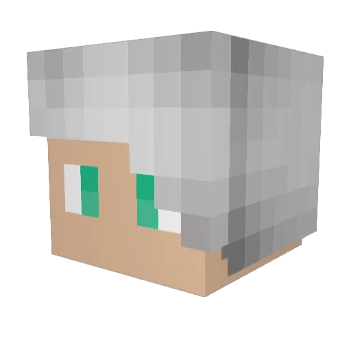 MaTeeYT Minecraft avatar head, 3D render